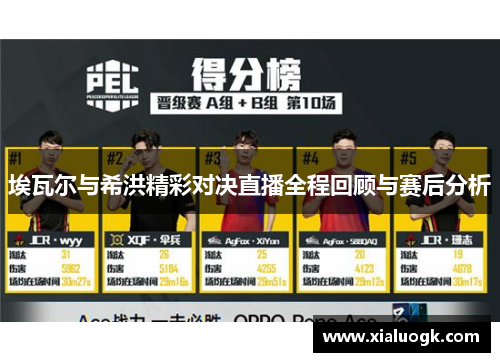 埃瓦尔与希洪精彩对决直播全程回顾与赛后分析